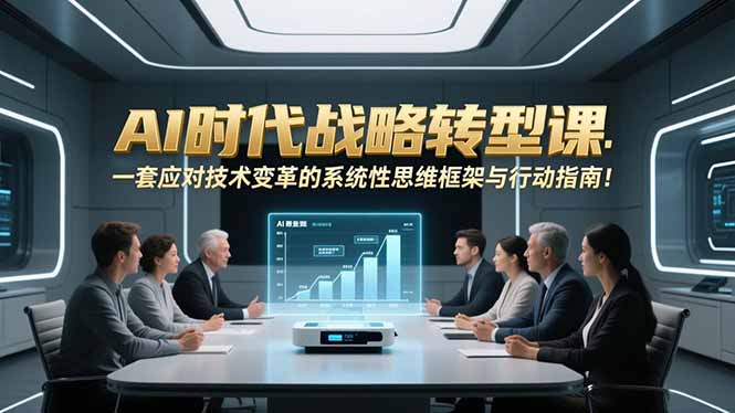 （16990期）AI时代战略转型课：一套应对技术变革的系统性思维框架与行动指南！