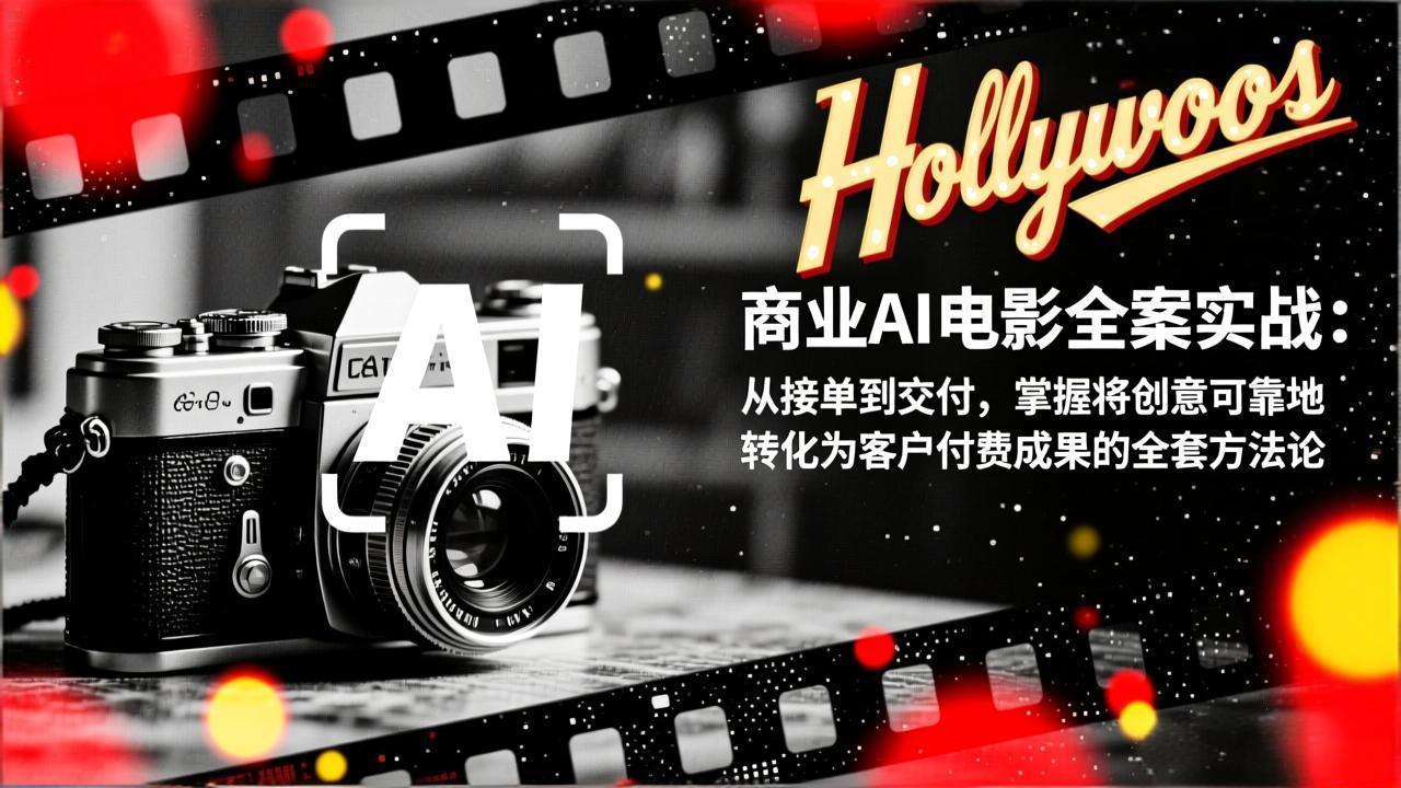 (17092期)商业AI电影全案实战:从接单到交付,掌握将创意可靠地转化为客户付费成果的全套方法论
