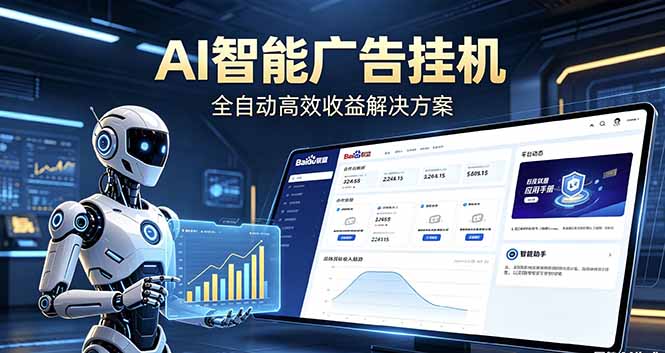 （18661期）Ai智能广告挂机 别再瞎折腾了！这个全自动挂机项目，新手当天见钱，告别频繁换项目的烦恼