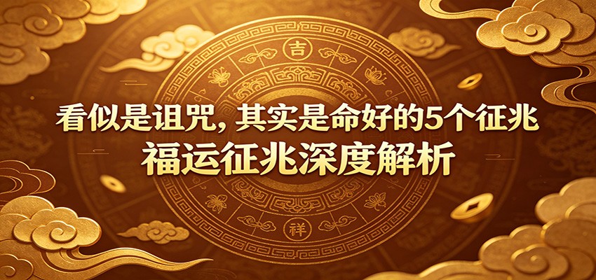 付费文章:《看似是诅咒,其实是命好的5个征兆》福运征兆深度解析