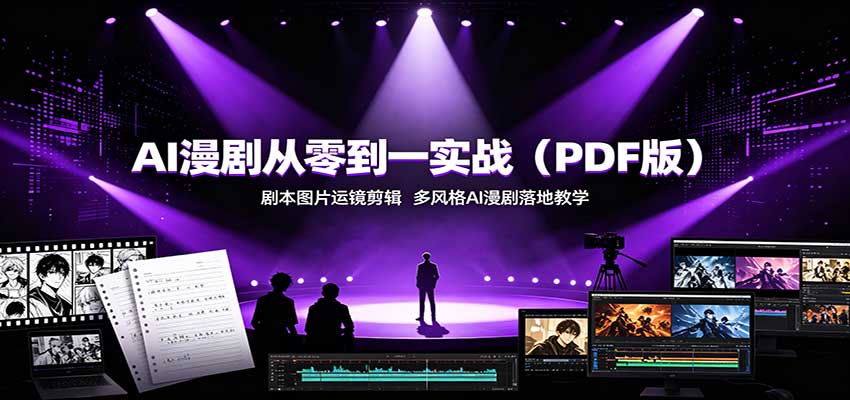 AI漫剧从零到一实战（PDF版）：剧本图片运镜剪辑，多风格AI漫剧落地教学