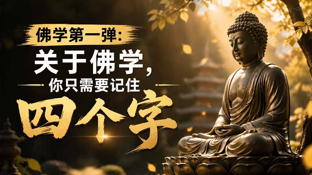 (19728期)付费文章:佛学第一弹:关于佛学,你只需要记住四个字