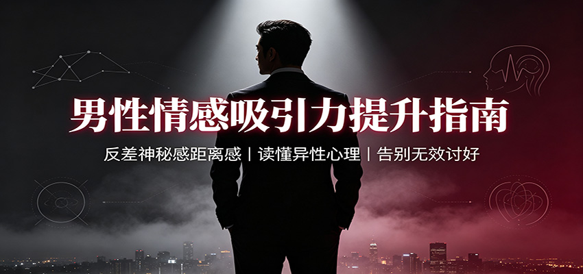 男性情感吸引力提升指南:反差神秘感距离感,读懂异性心理,告别无效讨好