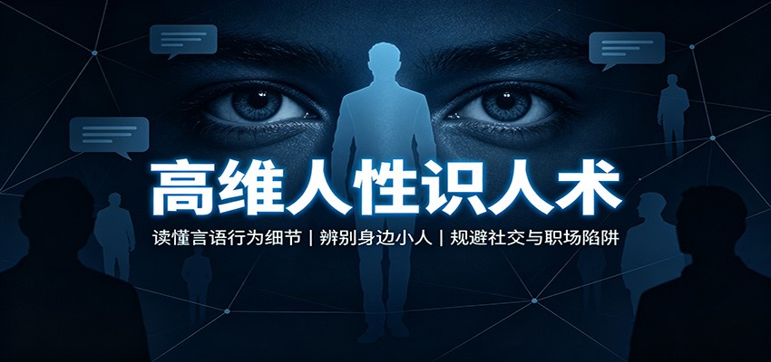 高维人性识人术:读懂言语行为细节,辨别身边小人,规避社交与职场陷阱