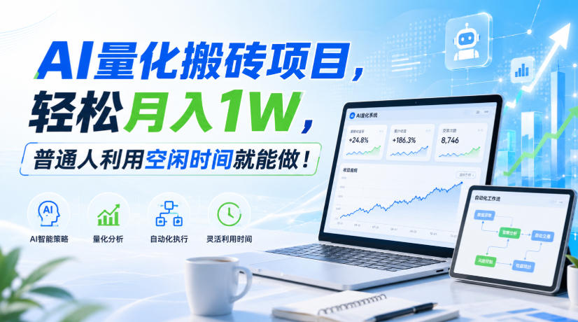 利用AI实现自动量化搬砖,月入万元,任何人都可以做!