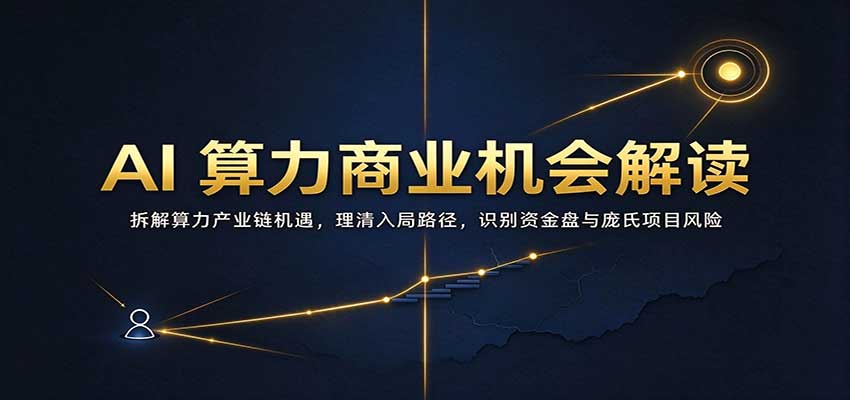 AI算力商业机会解读：拆解算力产业链机遇，理清入局路径，识别资金盘与庞氏项目风险