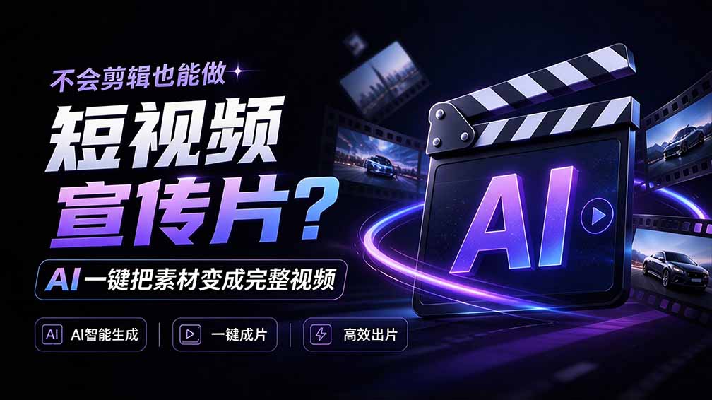 (21150期)我跪下来了!不会剪辑也能做短视频宣传片? AI 一键把素材变成完整视频,真是神奇,OpenFilm 超省事