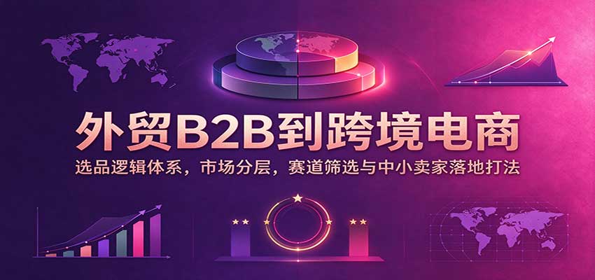 外贸B2B到跨境电商:选品逻辑体系,市场分层,赛道筛选与中小卖家落地打法